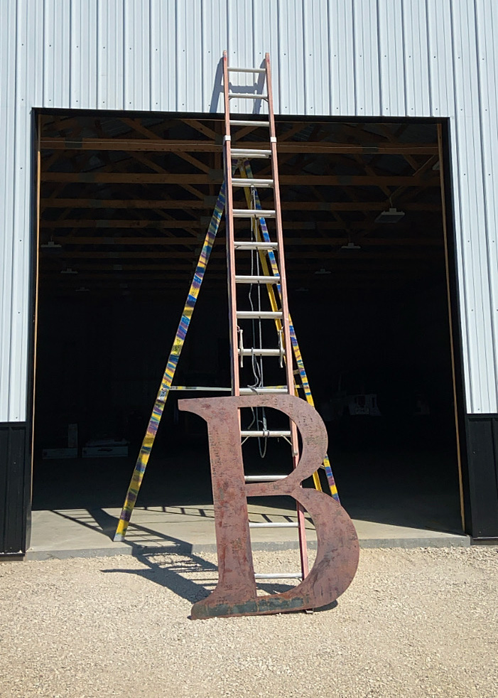 Rusted Metal Barn Letter Size