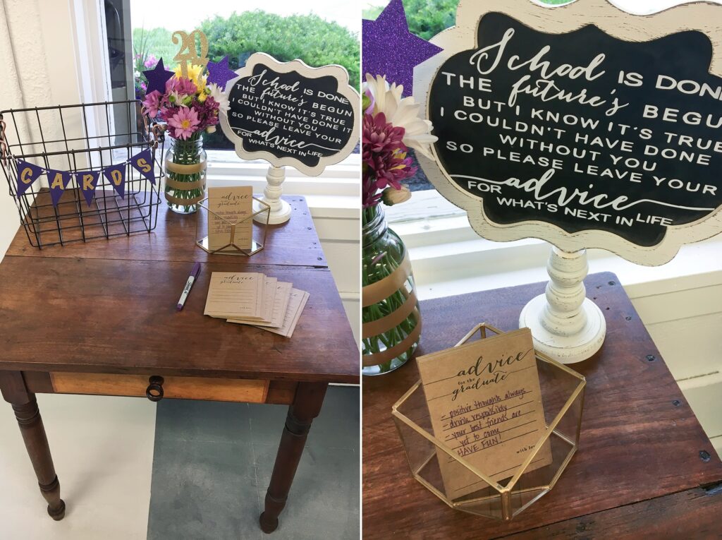 Grad Party Card Table Decor