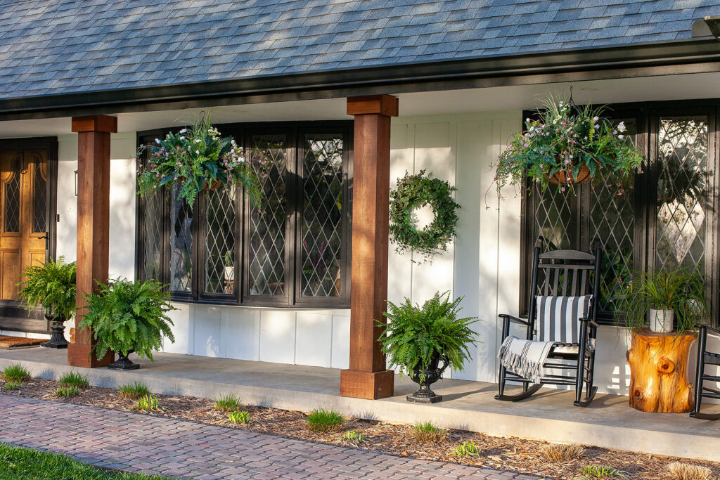 DIY Artificial Hanging Baskets