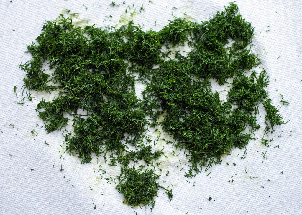 Freezing Dry Chopped Dill