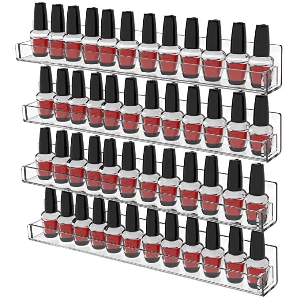 Acrylic Nail Polish Organizer Wall Mount