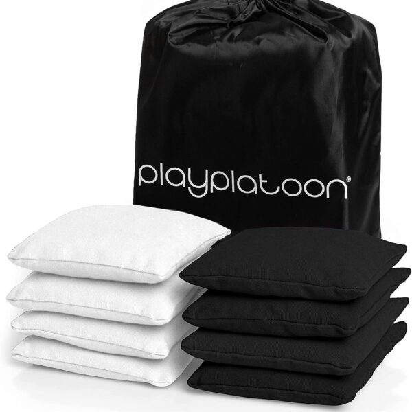 Black-White Cornhole Bean Bags