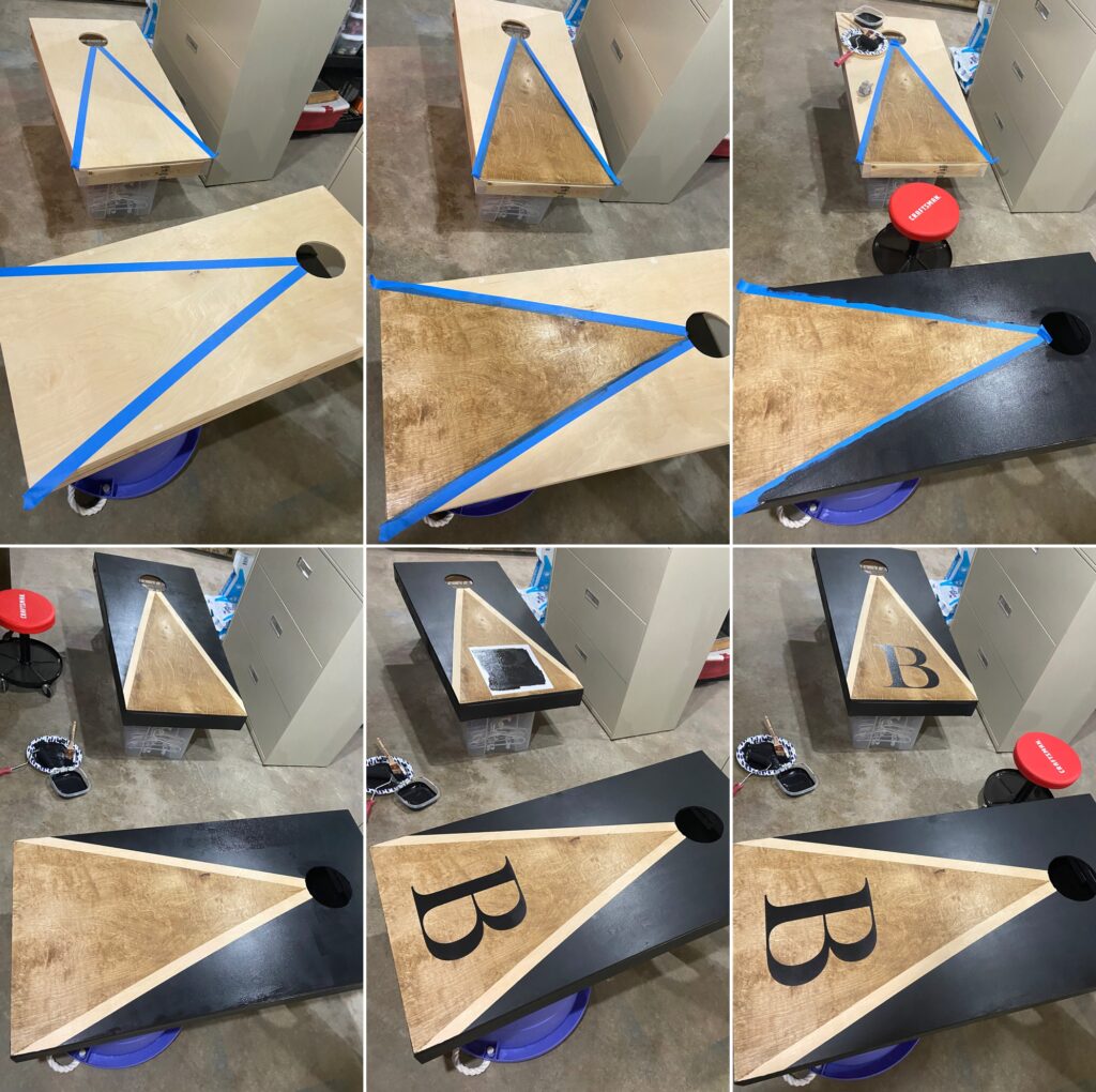 DIY Cornhole Custom Design