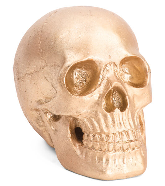 Gold Skull Halloween Decor