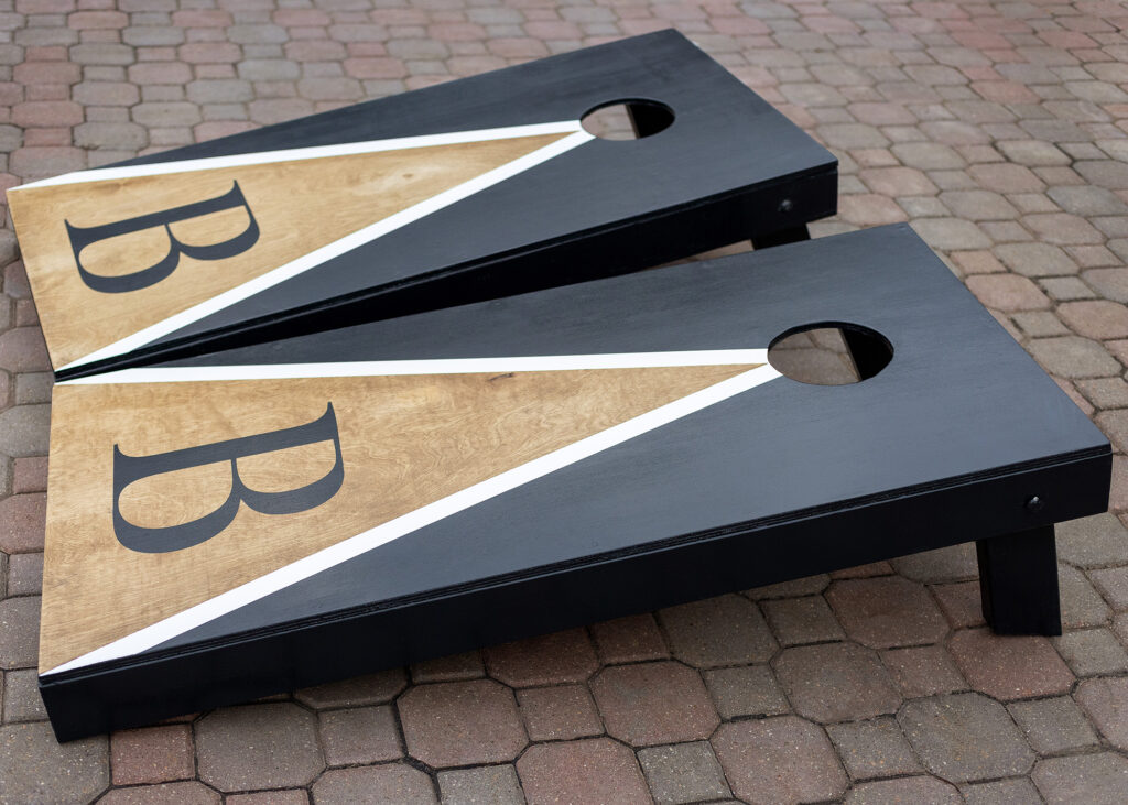 Homemade Cornhole Game Boards