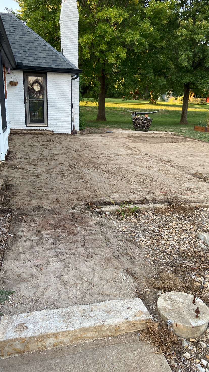 Backyard Patio Makeover Progress