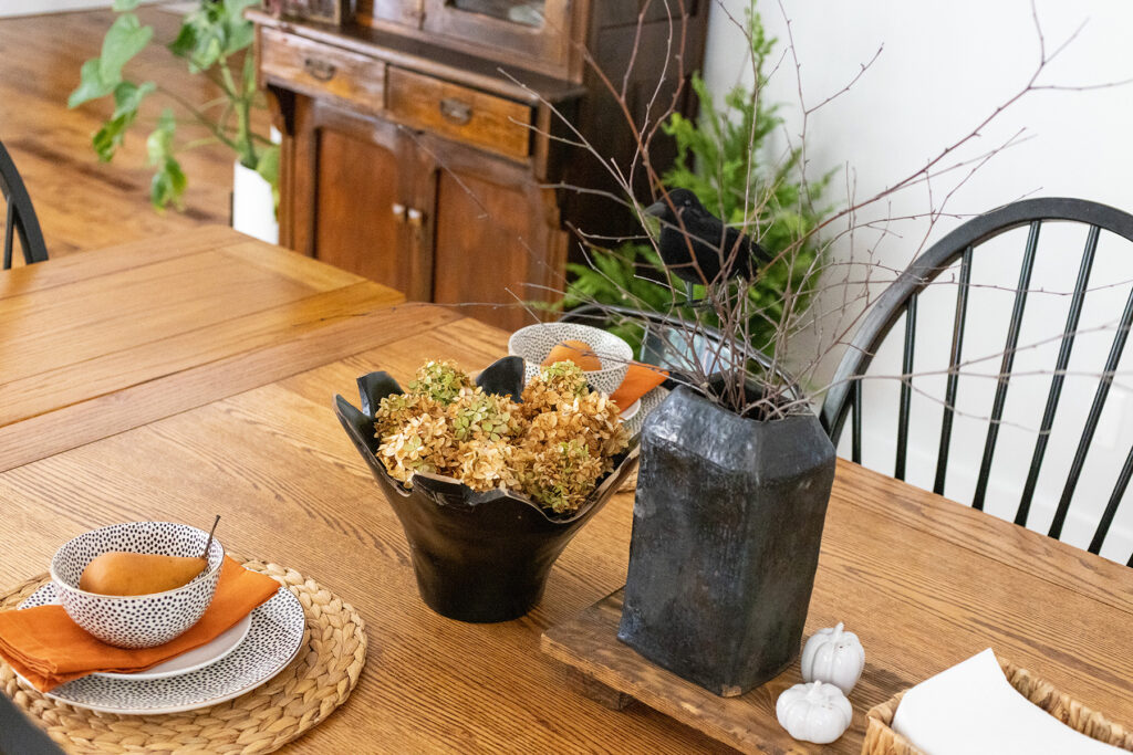 Fall Tablescape with Foraged Foliage