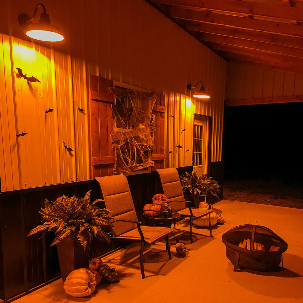 Barn Halloween Patio