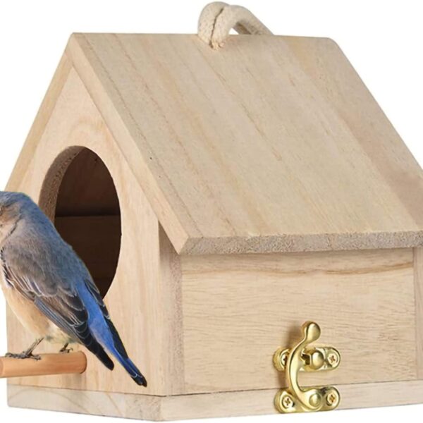 Hanging Wooden Birdhouse