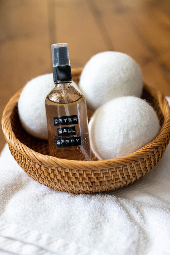 Essential Oil Dryer Ball Spray Recipe