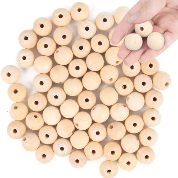 1" (25mm) Wood Beads