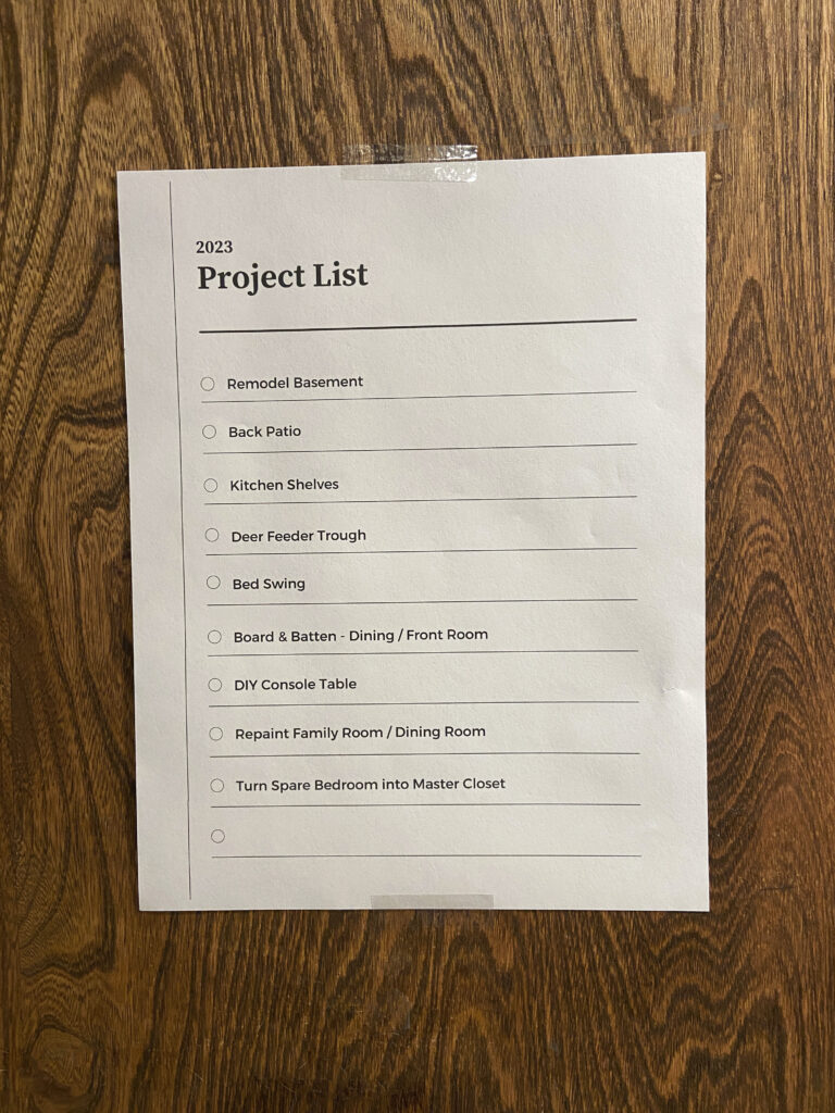 ItsMeChristyB 2023 Project List