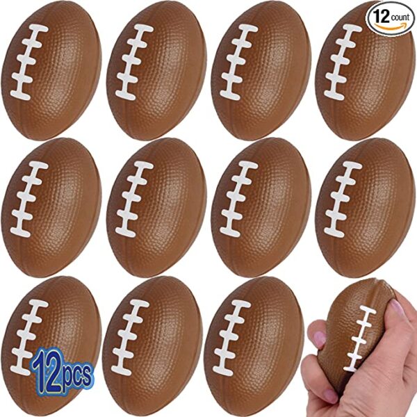 12 Mini Foam Footballs