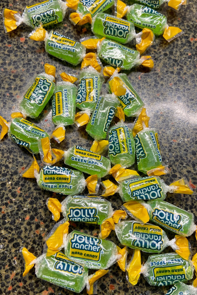 Green Apply Jolly Ranchers