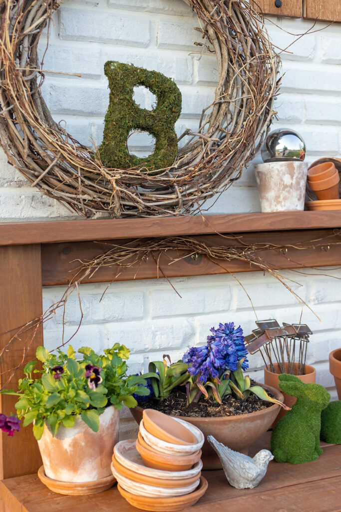 Easter Spring Potting Bench