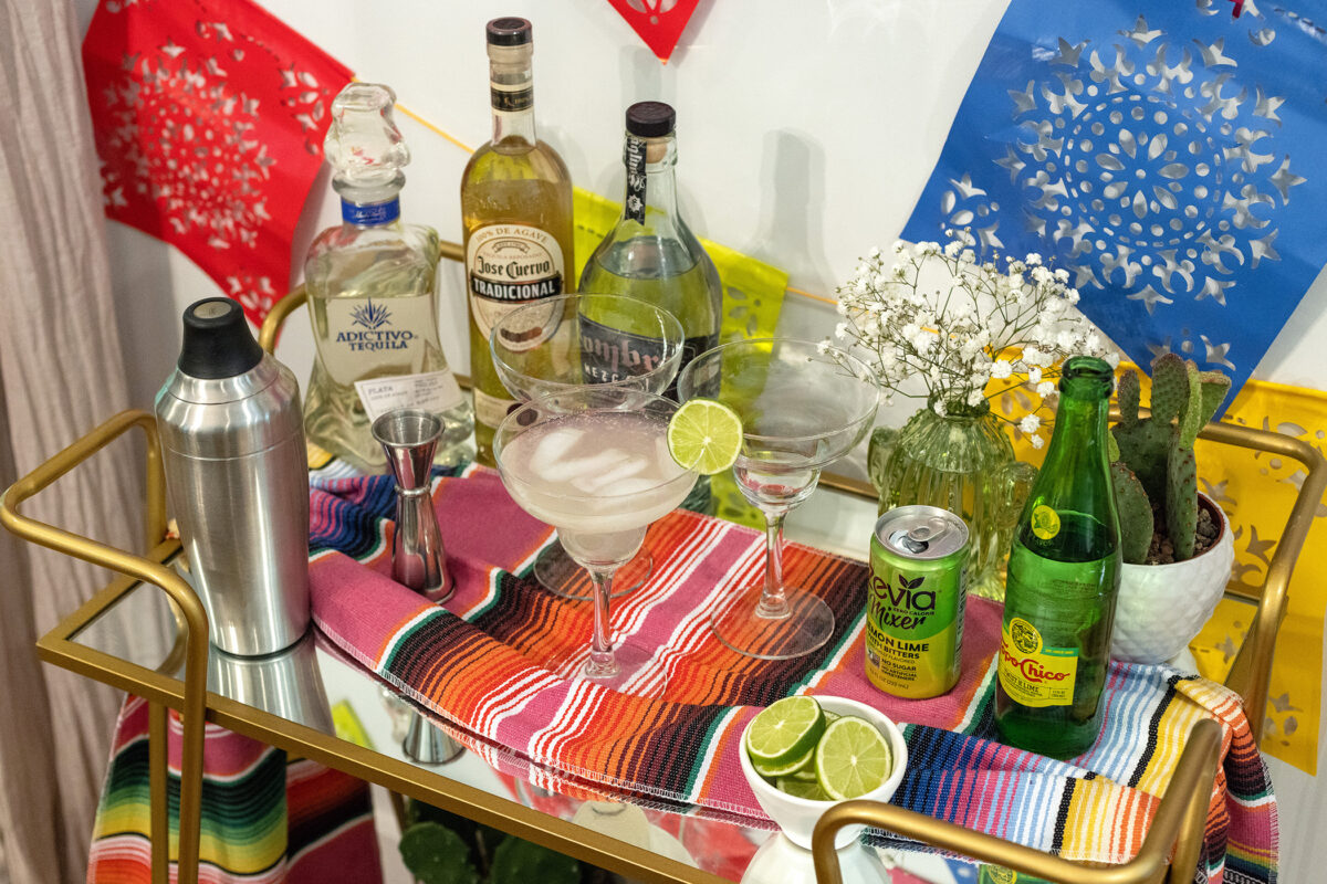 Cinco de Mayo Tequila Bar Cart