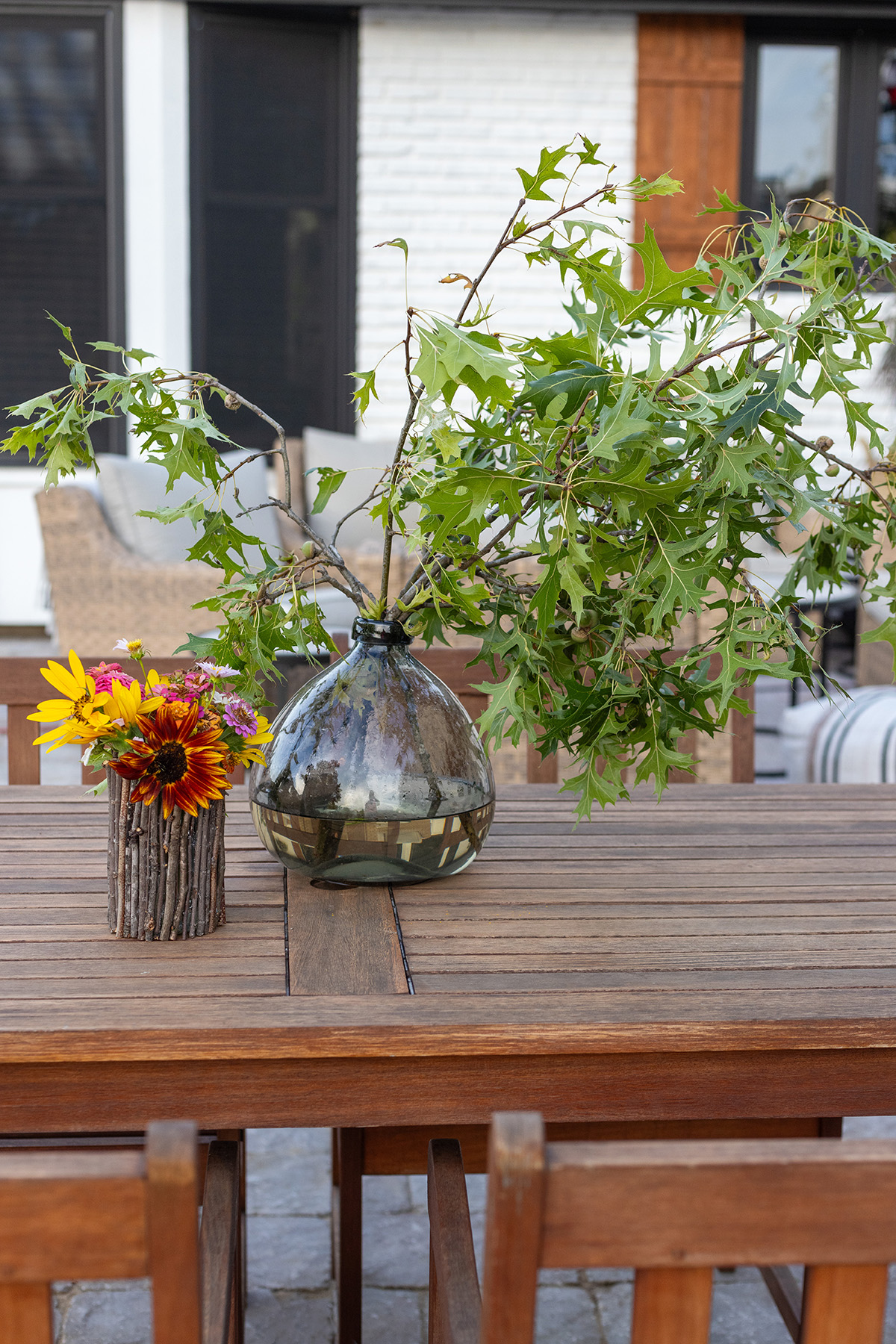 Homemade Twig Flower Vase