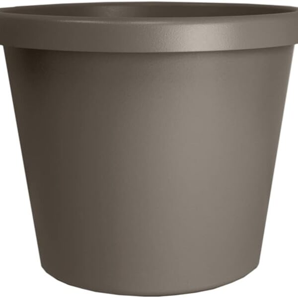10" Round Cappuccino Brown Plant Pot