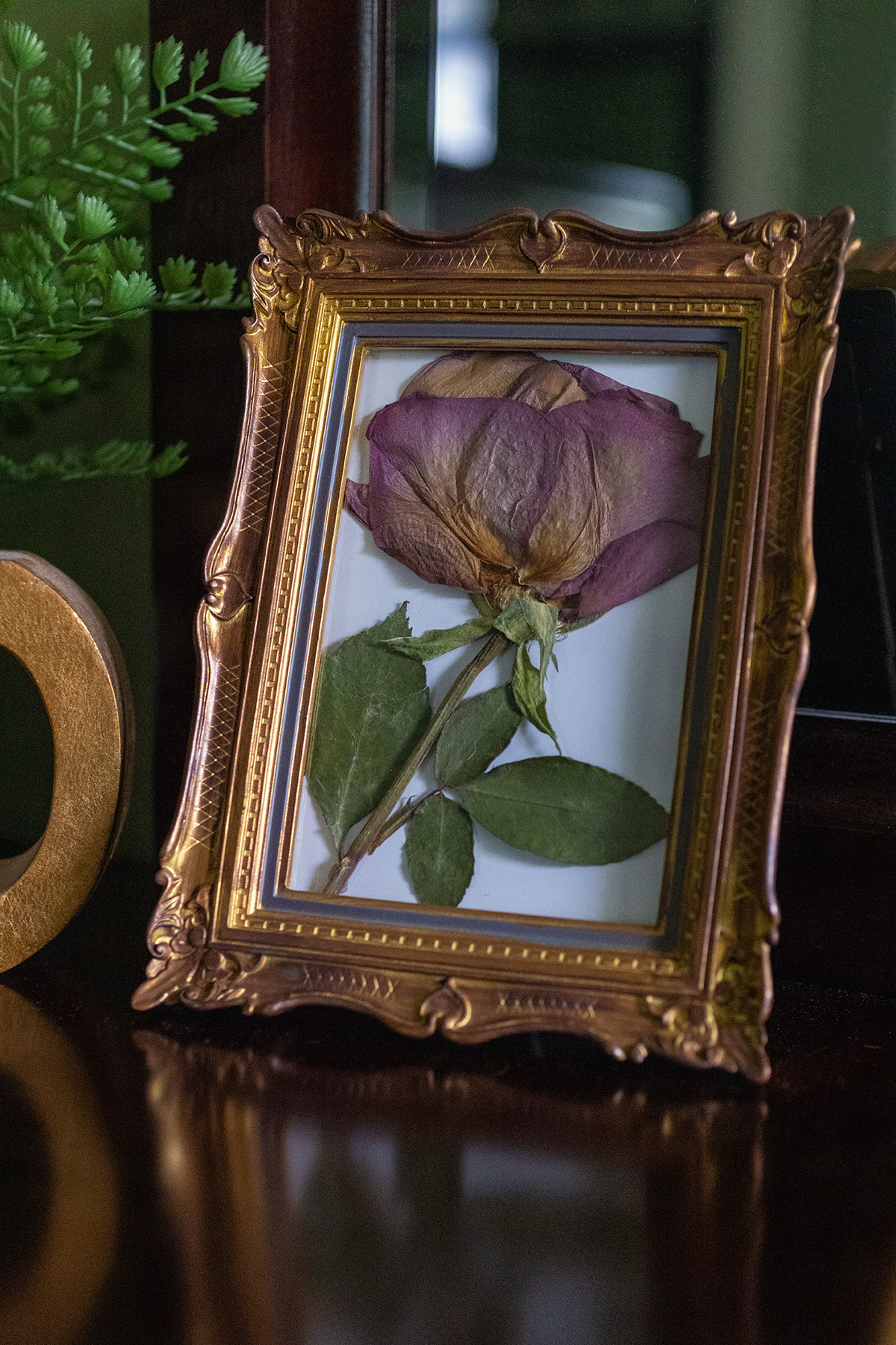 Framed Pressed Funeral Flower