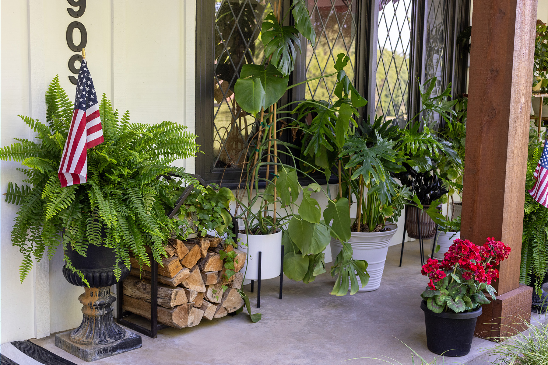 July 4th Front Porch | House Plants