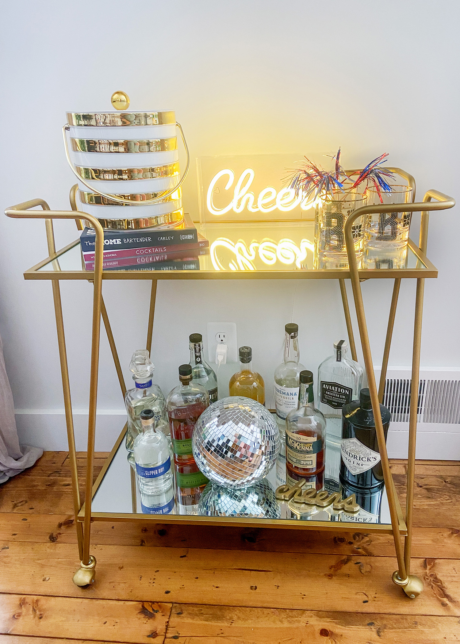 4th of July Bar Cart