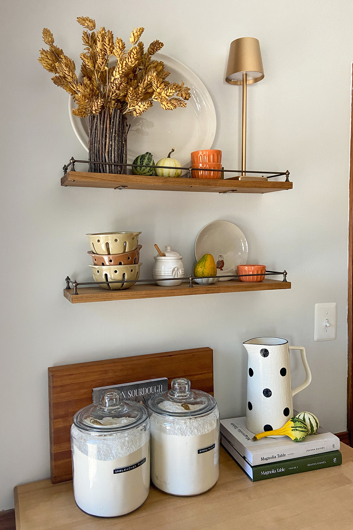 Fall Kitchen Shelves | 2024