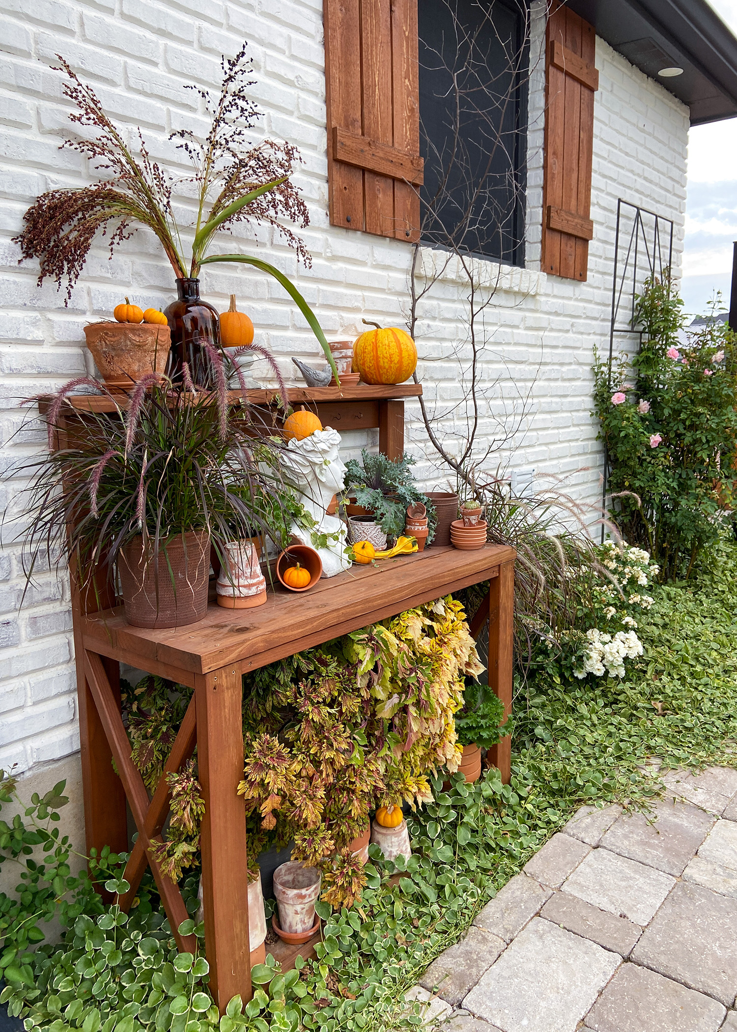 Fall Potting Bench