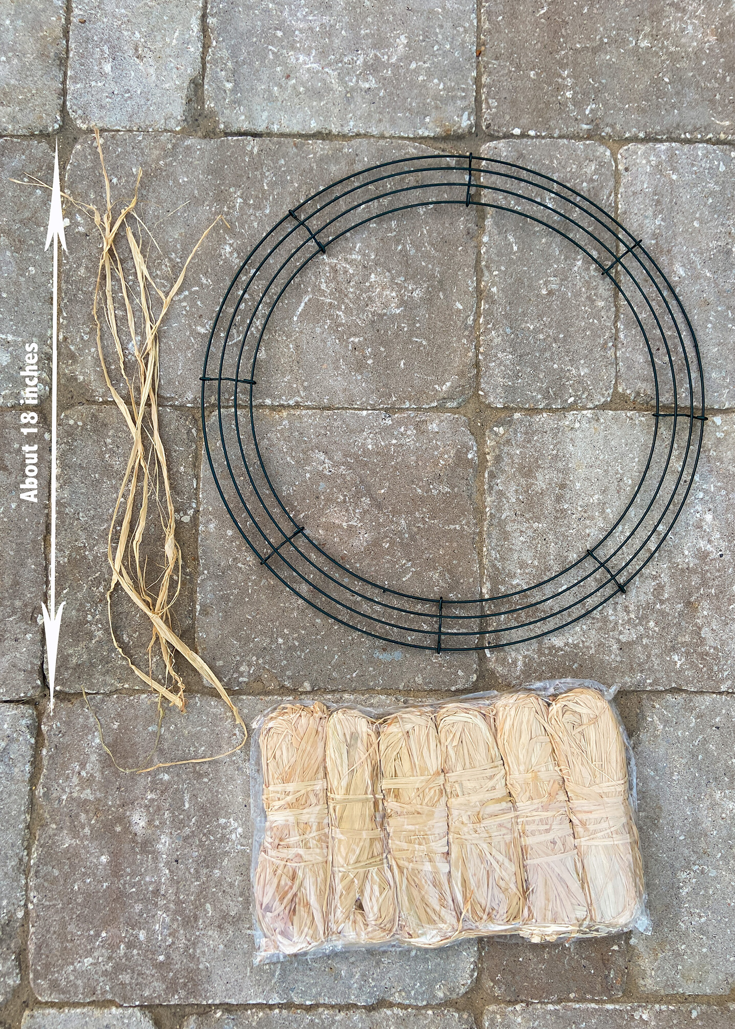 Raffia Wreath How To