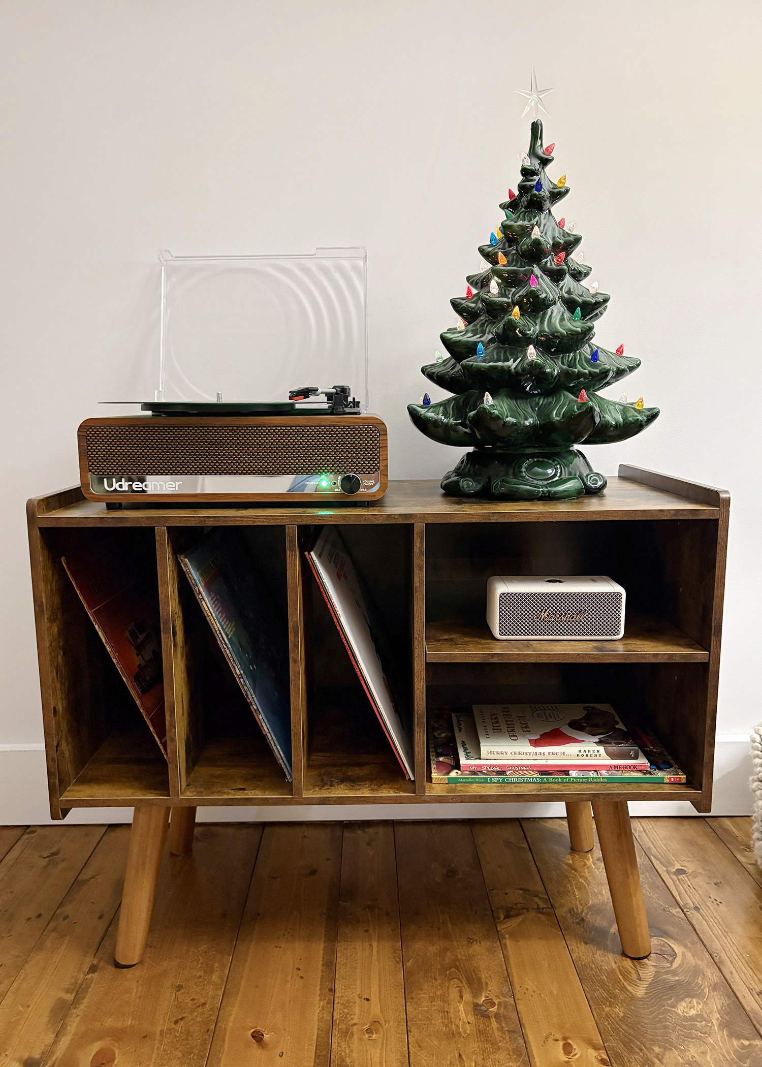 Retro Record Player Stand