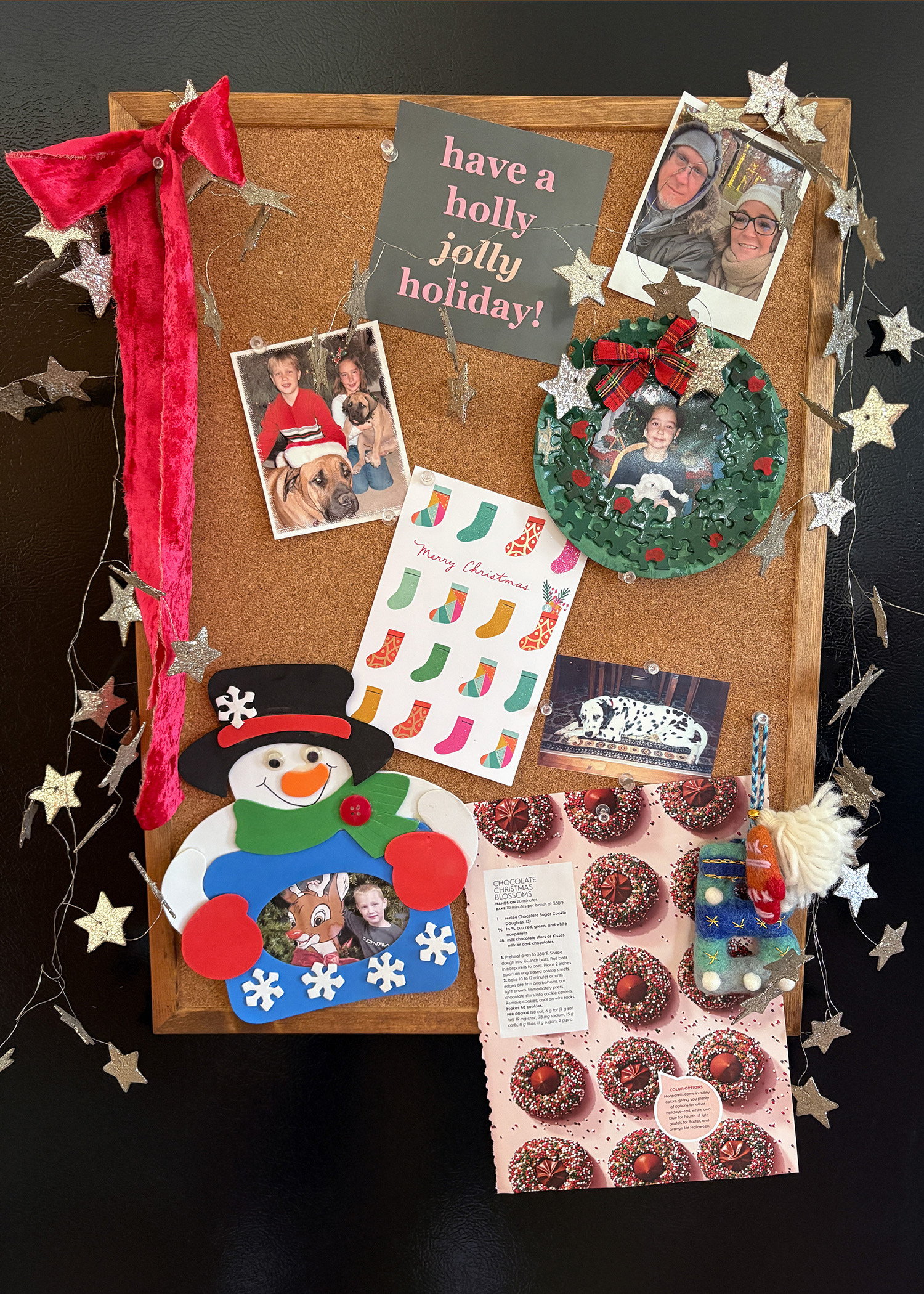 Favorite Things Christmas Kitchen Bulletin Board