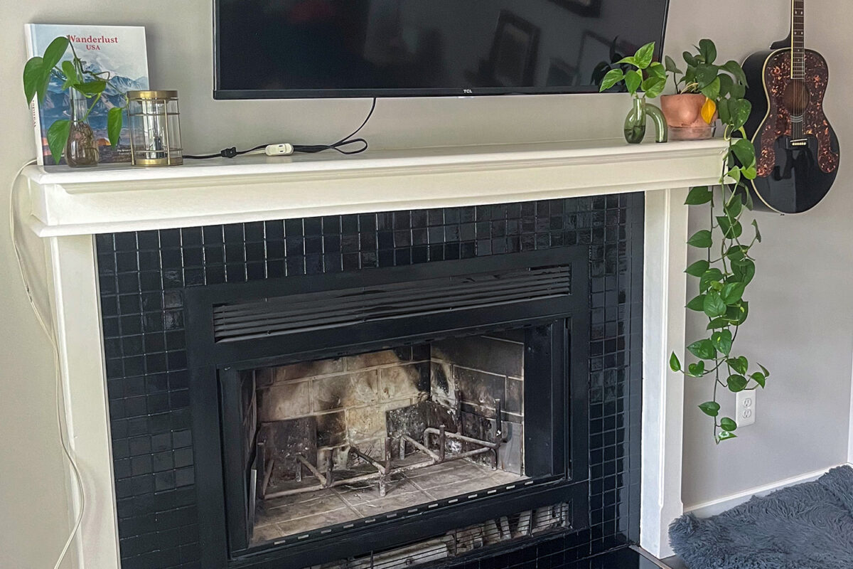 DIY Painted Fireplace | After