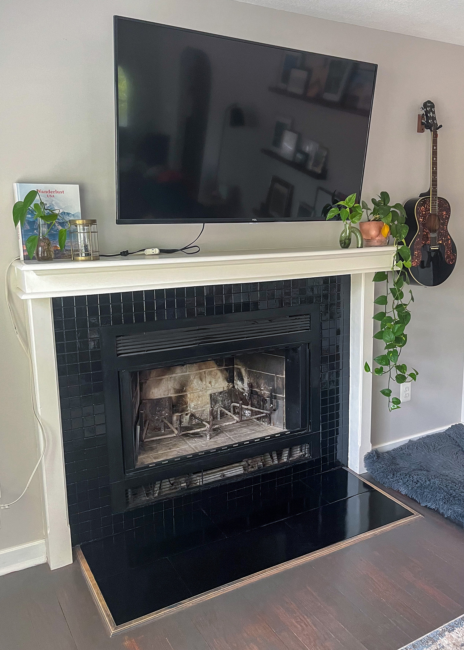 DIY Painted Fireplace | After