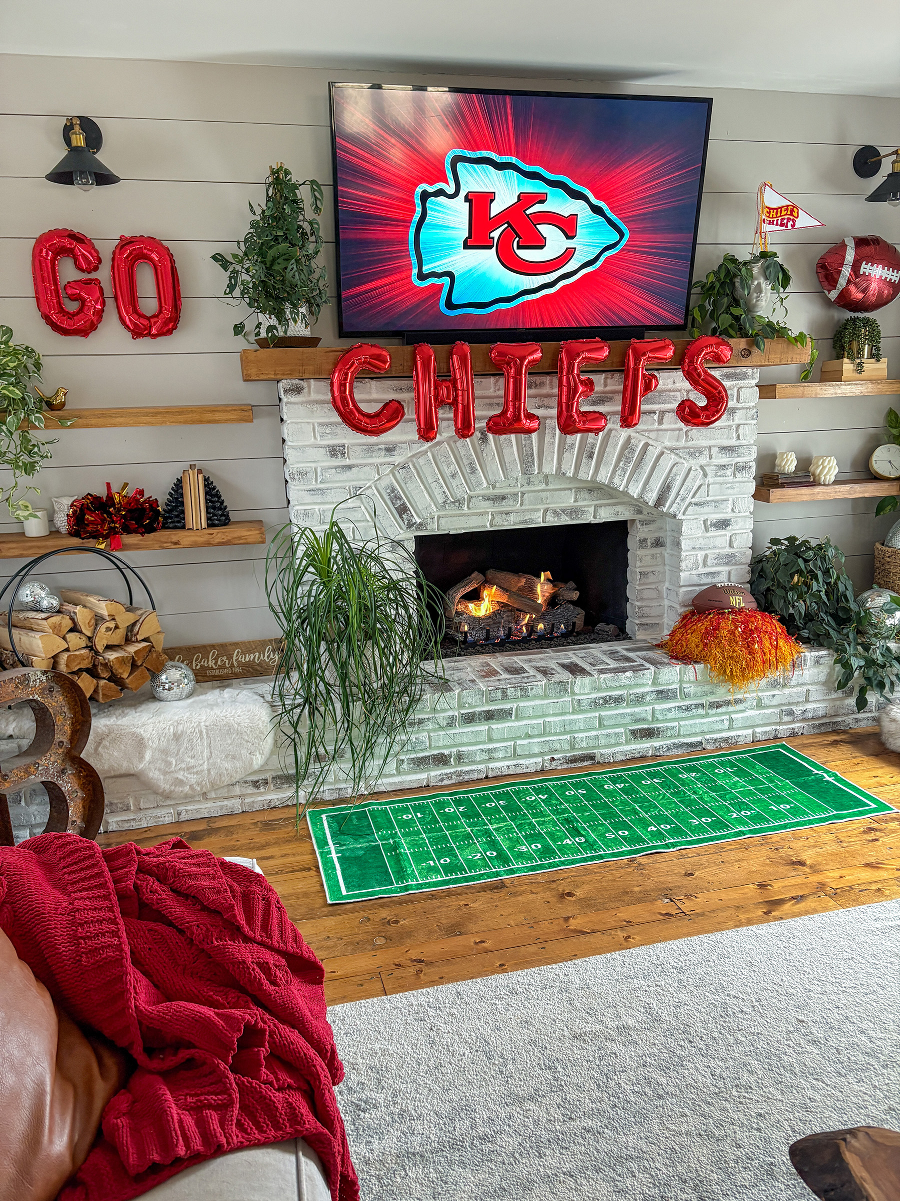 Kansas City Chiefs Super Bowl Party Living Room