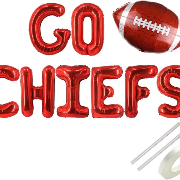 Go Chiefs Party Balloon Banner